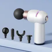 GGP Lc 005 White Portable Mini Massage Gun Quiet Muscle Massager With 6 Speeds