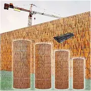 Bamboo Fencing Roll,Dustproof Outdoor Bamboo Fences,Reed Screening,Home Decorations,for Outdoor/Villa/Restaurant,Can Be Customized,Easy Assembly (Size : 140cmx400cm/4.6ftx 13ft)