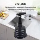 MultiUse Handheld Drain Plunger Pipe Cleaner for Bathroom Sink Bathtub Clogs