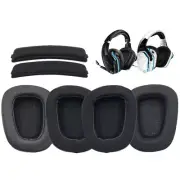 2Pcs Ear Pad Cushion Earmuff Replacement For Logitech G633 G933 G933S Headphones