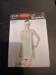 Simplicity Sewing Pattern 2111 Size A xs-xl Misses' Bath Wrap and Head Wrap