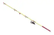 Dollhouse Miniature - Sports Fishing Pole Rod w Hook Reel - 1:12 Scale