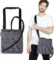 L.E.D STEP Urine Drainage Bag with Internal Fixation Buckle,Post-Operative Body Fluid-Adjustable Shoulder Strap Carrying Shoulder Bag