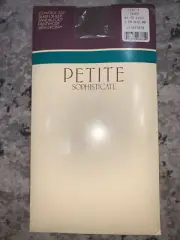 NIP Petite Sophisticate Size A Taupe Control Top Silken Sheer Pantyhose