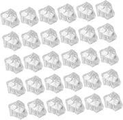 Levemolo 200 Pcs Fake Ice Cubes Realistic Simulation Ice Rocks for Fish Tank Vase Decor Reusable Decorative for