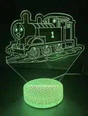 Thomas Train 3D Night Light Multi Color Changing Illusion Lamp For Kids Gift