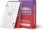 Conversation Cards - 250 Thought-Provoking Conversation Starters on Classic Playing Cards. 2-Games-in-1 for Couples | Family | Friends | Work | Groups of All Types. Share Hours of Fascinating Talks.