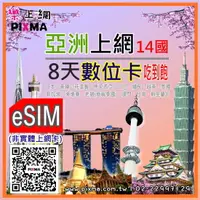 在飛比找樂天市場購物網優惠-eSIM數位卡 亞洲8天5GB虛擬卡 印尼ESIM.. 泰國