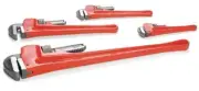 W1136 Pipe Wrench Set, 4-Piece 4pc Set (8,10,14,24-Inches) Drop Forged Steel