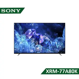 【含標準安裝】【SONY 索尼】日本製 77型 4K OLED液晶電視 XRM-77A80K