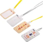 DOITOOL 4Pcs Sliding Design Name Tag Holders Protectors for Id Cards Student Cards and More for Daily Use Safe and Convenient Storage