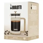 NEW BIALETTI WOODY COFFEE PRESS 1 LITRE French Ground Tea Espresso 1L CREAM