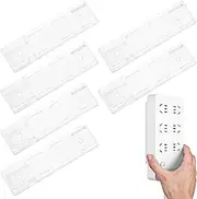 Yuanchu 6 Pcs Self Adhesive Power Strip Holder, Mobile Punch Free Socket Holder Desktop Socket Fixer for Kitchen Home Office Cable Management Essentials, Space-Saving Easy to Install Surge Protector