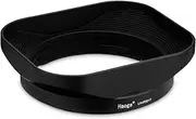 Haoge Metal Square Metal Lens Hood for Panasonic LEICA DG SUMMILUX 25mm f/1.7 ASPH lens LH-P2517 dg 25MM F1.7 H-H025GK Bayonet designed