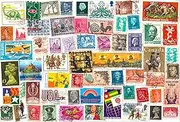 1000 Stamps from World Countries. Mixed Philately, Used Postage Stamps Off Paper