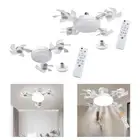 Ceiling Fan with Light Dimmable Light Remote Control 3000K/4000K/6500K Lighting