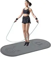Jump Rope Mat Exercise Fitness Mat, Non-Slip Indoor Outdoor Crossrope Mat, High-Density Workout Jump Rope Pad for Home Gym Flooring Concrete Jumping Rope