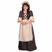 Colonial Girl Victorian Pilgrim Pioneer Olden Day Book Week Child Girls Costume