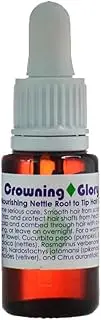 LIVING LIBATIONS - Organic Crowning Glory Nourishing Nettle Hair Oil | Natural, Wildcrafted, Vegan Clean Beauty (0.5 fl oz | 15 mL)