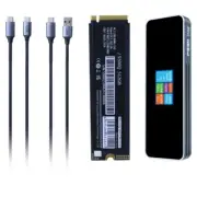 M.2 2280 SSD Enclosure with USB3.1 GEN2 10Gbps Support Hard Disk with LCD