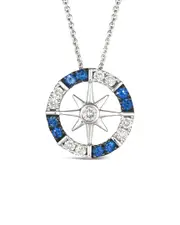Le Vian Nautical Collection 14K 0.40 ct. tw. Diamond & Sapphire Pendant