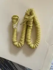 Bell System/Western Electric Modular Phone Spring Cord Short Yellow New