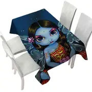 Oriental Fantasy Art Hindu Fairy Tablecloth