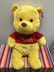 Ty Beanie Buddy~ Winnie The Pooh-10” Medium Size Plush NWMT.* Smoke Free Home *
