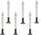 Electric Window Candle Lamps with Pewter Plated Base & Dusk-To-Dawn Sensor | Ide