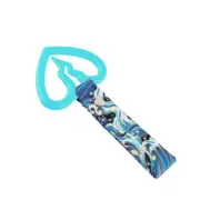 Car Accs JDM S Broken Heart TSURIKAWA Teal Ring Blue Waves Nylon Handle Strap