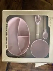 Silicone Toddler Plates, Bowl, Sippy Cups. Fork N Spoon Unbranded