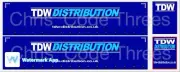 Code 3 Adhesive Vinyl Trailer Decal - TDW Distribution - 1/50 1/76 1/148