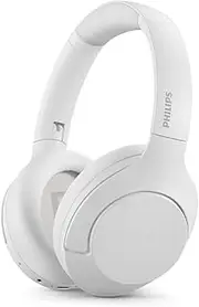 Philips Audio - TAH8506BK ANC Over Ear Bluetooth Headphones - White
