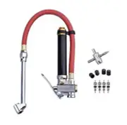 WYNNsky Heavy Duty Dual Head Tire Inflator Gauge with 12 Inch Air Hose,Tire...