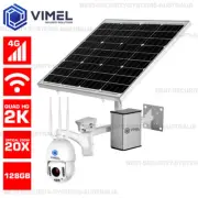 Professional 4g Security Camera Solar 20X 24/7 Recording 2K Outdoor Battery Farm