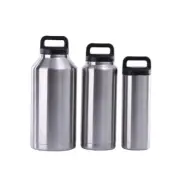 Vacuum Flask Outdoor Stainless Steel Large Capacity Water Bottles Portable Cups