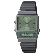 Casio Vintage Grey Green Analog-Digital Classic Watch AQ-800ECGG-3A RRP $229