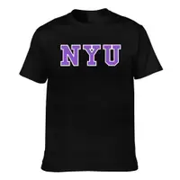 在飛比找蝦皮購物優惠-紐約大學 Nyu 流行的頂級品質男士印花 T 恤