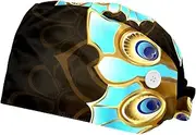 [FVQL] 2 Pack Scrub Caps Nurse Hats with Sweatband, Surgical Hats for Women, Art Pattern Butterfly Animal