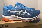 ASICS GT 1000 Gel - Mens Size 10 US (2E) Wide Reborn Blue Orange running