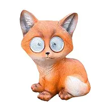 Garden Lights Solar Powered Animal - Figurine Statues Light Animal,Simulation Animal Resin Decoration Garden Ornament for Mom Grandma Women