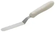 Spatula w/Offset, White PP Hdl, 3-1/2" x-3/4" Blade (12 Each)