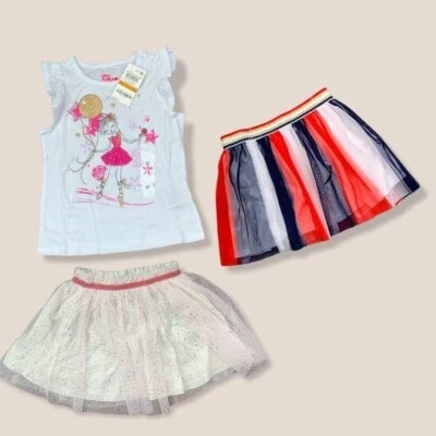 Bundle Girl 3pc. Hello Kitty skirt & epic threads tops 3T