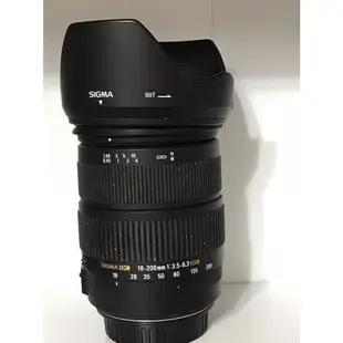 SIGMA 18-200mm F3.5-6.3 DC OS E0 (公司貨) for Canon，二手