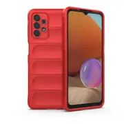 Samsung Galaxy A32 5G Case, Flexible Soft TPU Rubber Grip Shock-Absorbent Protective Case Cover - Red
