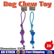 2X Dog Chew Toy TPR Bone Strong Tough Pet Puppy Training Rubber Dental Teething