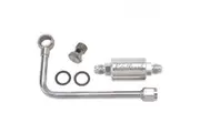 Edelbrock Fuel Line Chrome Steel Thunder and Performer Series Polished Aluminium Filter -6 AN Male Inlet Kit EB8131