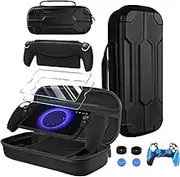 Hard Carrying Case for Playstation Portal,Case for PS Portal - 13 in 1 Accessories Set for Playstation Portal Remote Player,2 Tempered Glass Screen Protector,Travel Protection Handbag for PS5 Portal