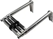 Outdoor Ladder,Ladders,Telescopic Ladder,3 Step Telescoping Swim Marine Telescoping Boat Ladder Stainless with Built in Handle
