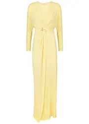 Jonathan Simkhai Maisie Draped Stretch-jersey Gown - Yellow - 4 (UK8 / S) 4 (UK8 / S)